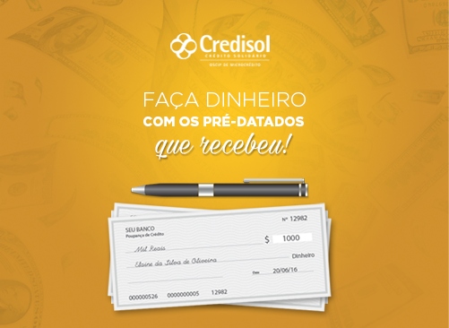 Imagem do post VOCÊ RECEBE CHEQUES PRÉ-DATADOS? TEMOS ÓTIMAS NOTÍCIAS!